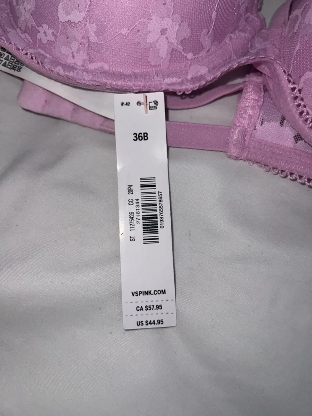 Victoria's Secret Pink Lace Push-Up Bra - Picture 4 of 9